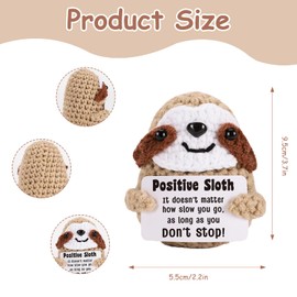 Positive Potato German Positive Potato Sloth Gift Lucky Charm Everything Will Be Good Gift Pocket Hug German Positive Gifts for Sloth Lovers Friends Women and Men