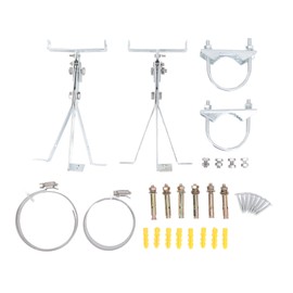 2PCS Mounting Kit for Starlink V2 Stainless Steel Satellite Internet Antenna Roof Mount Bracket for Wireless Bridges WiFi Routers Silver