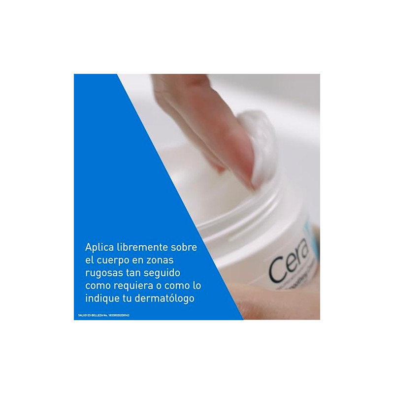 Cerave Crema Alisadora Anti Rugosidades Fórmula Exfoliante Piel Seca Áspera