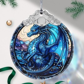 Dragon Christmas Ornaments, Dragon Ornaments for Christmas Tree Dragon Decor Hanging Decor for Christmas Tree Decoration Gag Gifts Meme Christmas Ornament
