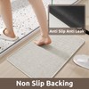 AMOAMI Chenille Bath Mat Super Absorbent Bathroom Mat Quick Dry