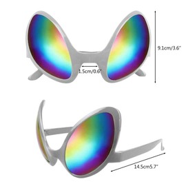 EYUNSTAR 8 Set Alien Glasses and Martain Antenna Headband Boppers, Alien Sunglasses Headbands Party Favors for Adults.