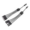One Pair Solar Panel Adapter Y Branch 1 to 4