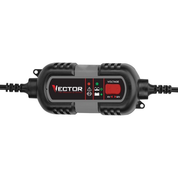 VECTOR 1.5 Amp Battery Charger, Battery Maintainer, Trickle Charger, BM315V,