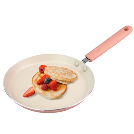 LECOOKING - Sartén para crepé, sartén para crepé antiadherente de 8.7 pulgadas, sartén para omelette Dosa Tawa, compatible con inducción (rosa)