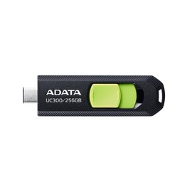 Aidata ACHO-UC300-256G-RBK/GN-I USB Memory, Black/Green, 256 GB USB Type-C Maximum Reading Speed 100 MB/s