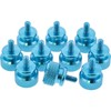 InLine® Rändelschrauben für Gehäuse, blau, 10er Pack