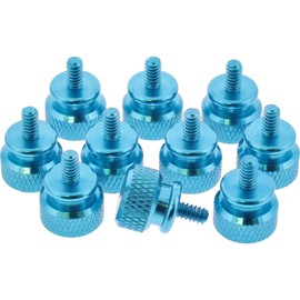 InLine® Rändelschrauben für Gehäuse, blau, 10er Pack