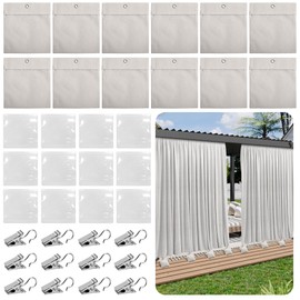 Set of 12 Weight Bags for Outdoor Curtains, Portable Weight Bag, Outdoor Curtain, Sandbag, Heavy Duty Drapery Weights for Gazebo, Drapes, Cabana, Gazebo, Garden, Tents, Tablecloths