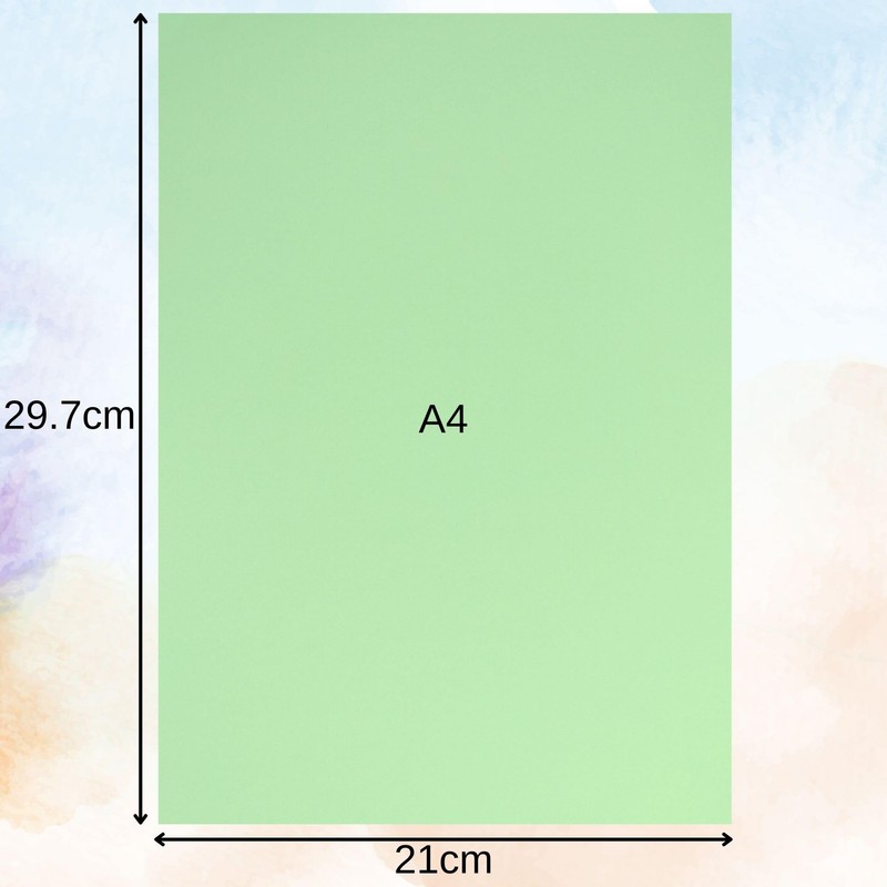 Light Green Card A4 50 Sheets Mint Green Card 160gsm