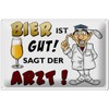 Schild Blech 30x20 cm - Made in Germany - Bier