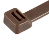 Gocableties Cable Ties, Pack of 100, Brown, 300 mm x