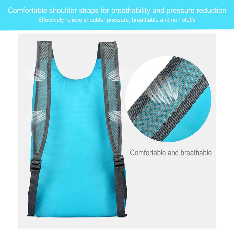 levayhill 16L Lightweight Foldable Hiking-Backpack Small Packable-Daypack For Travel,Ultralight Water-Resistant