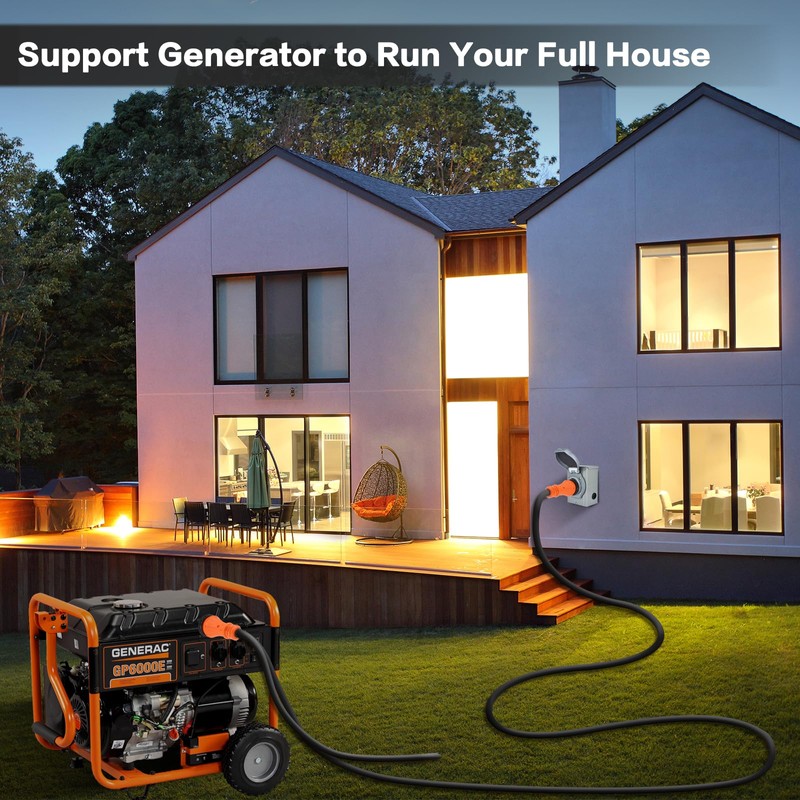 15 ft 50 Amp Generator Cord and Power Inlet Box