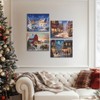 Christmas Ice Skating Rink Canvas Wall Art Decor - Festive