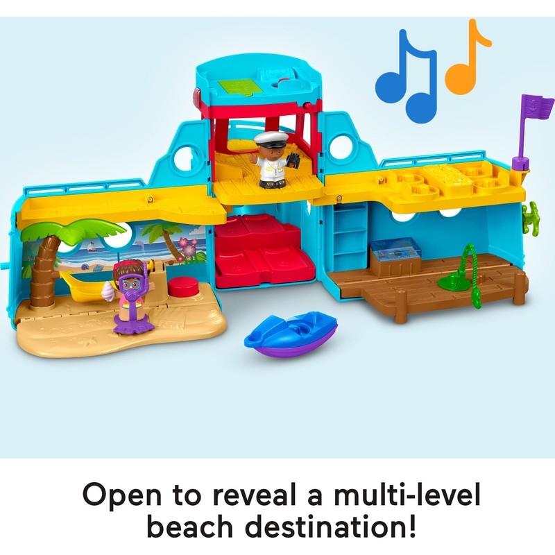 Fisher-Price Little People Toddler Toy Travel Together Friend Ship Musical