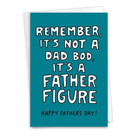 NobleWorks Funny Father's Day Greeting Card with 5 x 7 Inch Envelope (1 Card) Dad Fun Dad Messages - Father Figure C10955AFDG