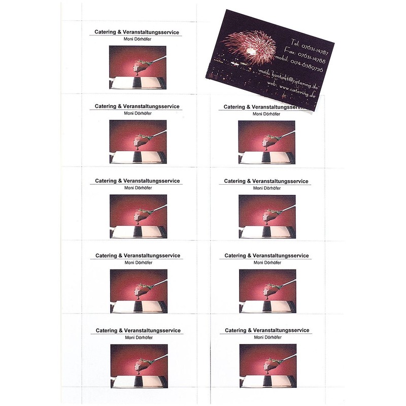 Sattleford 250 Business Cards Micro-Perforated for Inkjet & Laser 250