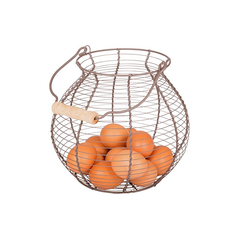 Wire Egg Basket - Vintage Style - By Trademark Innovations
