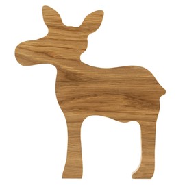Wooden Elk - Oak - Wooden Decoration - Christmas Decoration (Elchin S)