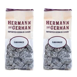 Hermann the German Hard Candy - Imported - Pack of 2 (Liquorice)