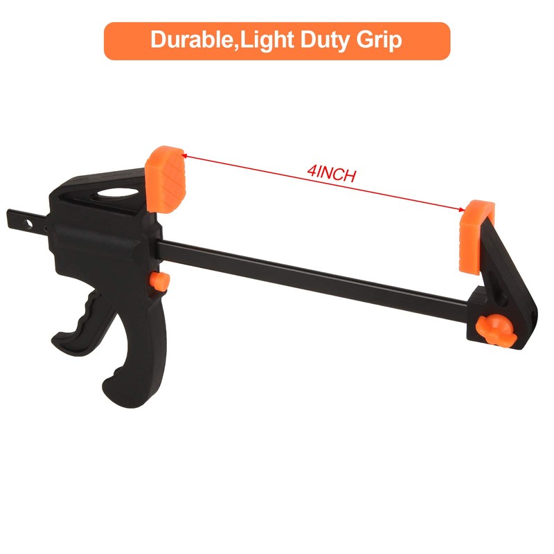 LISHINE 4 Inch Bar Clamps for Woodworking, 8 Pack Quick