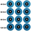 12 Pack Angle Grinder Discs Set, 50mm Flap Discs 40/60/80/120