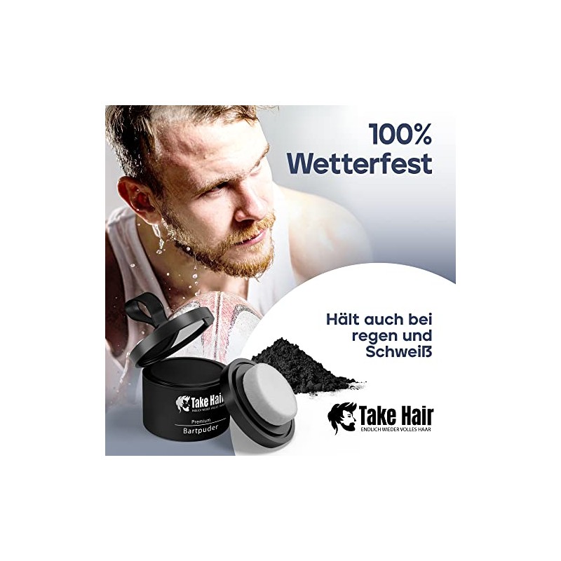Take Hair Beard Dye, 100% Waterproof, 4 g Beard Powder
