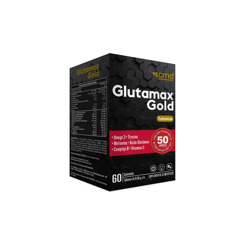Glutamax Gold Tabs 66g Omega Tirosina Metionina Sabor