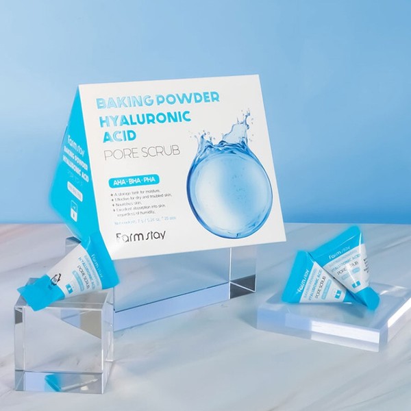 Farmstay Baking Powder Hyaluronic Pore Scrub 7gX25ea / 팜스테이 베이킹파우더