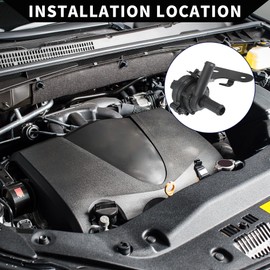 Hihaha No.9M6Z8C419A Auxiliary Coolant Pump for Ford Escape 2005-2008 / Front Electric Auxiliary Coolant Pump / Durable / 1 Piece Black