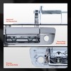A-Premium Upgraded Metal Tailgate Handle Liftgate Latch Handle with Keyhole