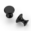 Ravinte 15 Pack Matte Black Kitchen Cabinet Knobs, Solid Black