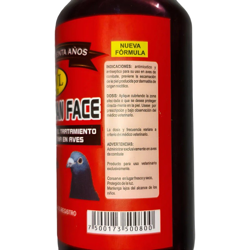 Uvl Clean Face 100ml Contra Viruela Y Tiña En Aves