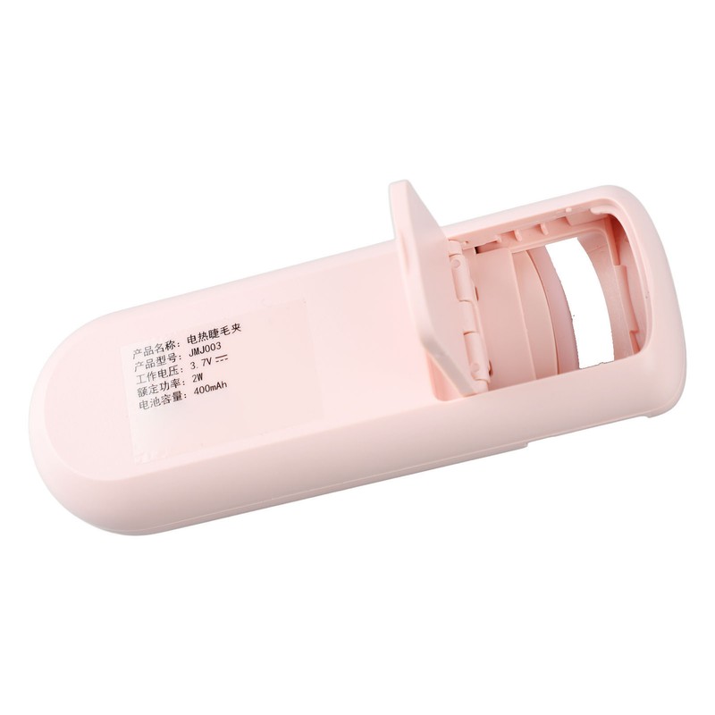 Heated Eyelash Curler Pink Portable Electric Long Lasting Eyelash Curler