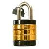 Waki Sangyo VA-102 Round Letter Combination Lock, 3 Tiers, 0.9
