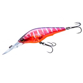 DUEL HARDCORE Bass Lure Ratour Shad 2.4 inches (60 mm) Slow Floating 06: Kay Red Ghost Tiger, Center of Gravity Movement