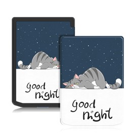 TOPCASE Magnetic Slim Case Compatible with Pocket Book Verse/Verse pro 6 inch Cover with Auto Sleep/Wake Function,Cat