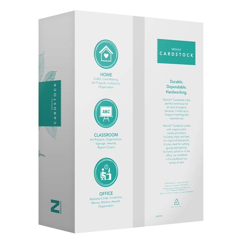 Neenah White Index Paper, Mediumweight, 300 Sheets, 199 gsm, 94