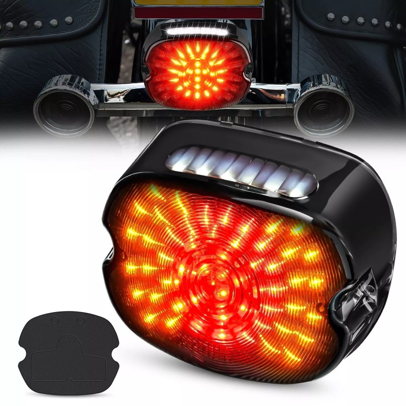 Nilight LED Tail Light Motorcycle Brake Turn Signal Driving LED