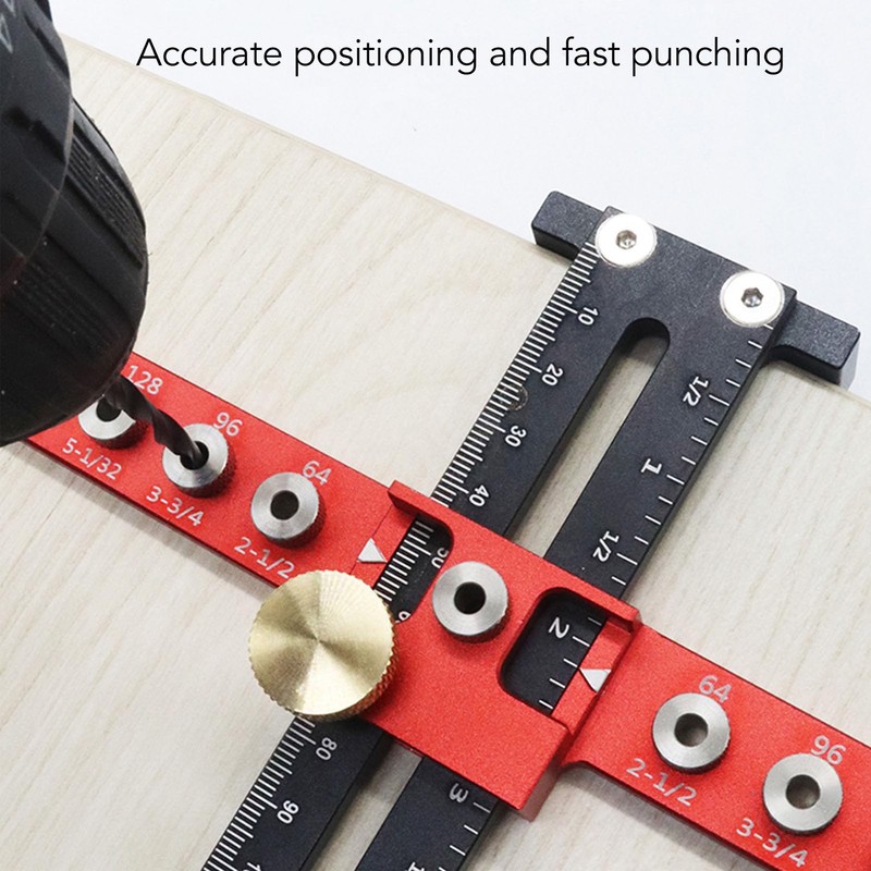 Hole Punch Locator Drill Guide, Cabinet Hardware Jig Template, Cabinet