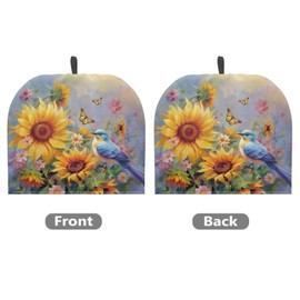 Yorfeemge Sunflower Bird Tea Cozy for Teapot Insulated - Large Teapot Cover for Keeping Warm English Tea Cosy Kitchen Home Decro for Mom, Wife, Friends