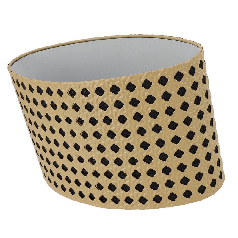 Lampshade Oval Shaped Hollow Metal Carved Compatible E27 E14 Caliber