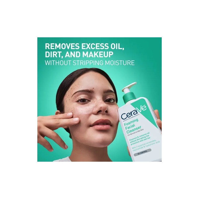 Cerave Limpiador Facial Espumoso Piel Normal A Grasa 236ml