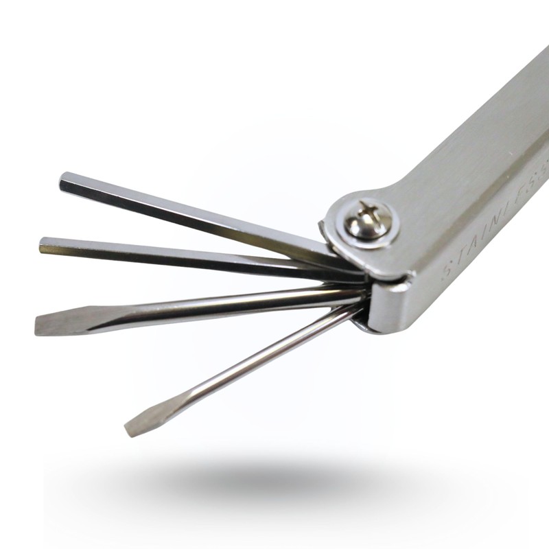 Scuba Choice 12-in-1 Stainless Steel Diving Tool | Multi-Function Wrench,