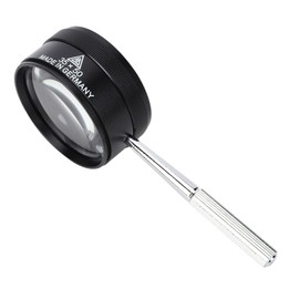 Oumefar Magnifying Glass, 10X Portable Magnifier Glass for Reading, High Presision Professional 10X Handheld Magnifying Glass for Identification Indoor