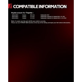 Torchbeam Front Struts Amortiguadores Delanteros Shocks Absorber Replacement for Toyota Camry 2012-2017 172940/172941