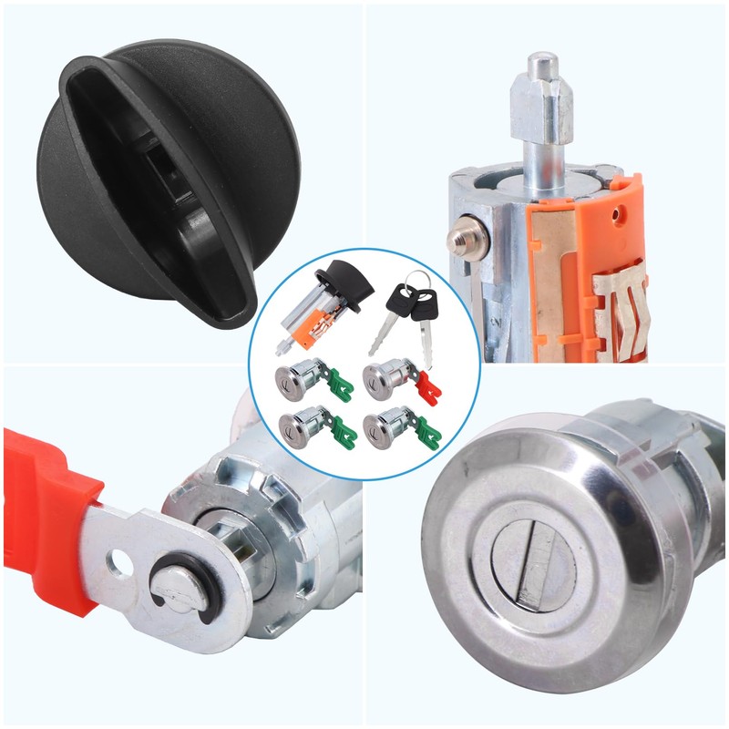Tektall Ignition Switch Lock Cylinder Door Lock Cylinder with Key