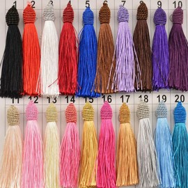 GOODCHI Fringe Craft Supplies Tassel Charm Decoration Accessory Parts Handmade Material Fan Decoration Tassel Accessories Handmade DIY Supplies Craft Supplies Set of 33 Colors