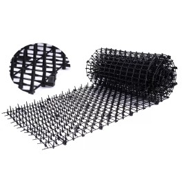 P.C Repellent Cat Scat Mat Plastic Spike Keep cat away 6.5' Black 1pcs